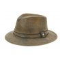 Brown Leather Traveller Madras Hat - Stetson