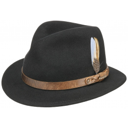 Traveller Hat Felt Wool Vitafelt Black- Stetson