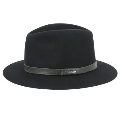 Stetson Black Carrboro Fur Felt Hat Reference: 9695 | Traclet Hat Shop