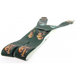 Green Hunting Suspenders - Traclet