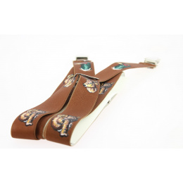 Brown Hunting suspenders - Traclet