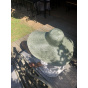Metallic Green Thonon Wide-Brimmed Hat - Traclet