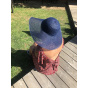 Navy Blue & Transparent Yvoire Wide-Brimmed Hat - Traclet