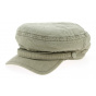 Peabody Cotton & Linen Marine Cap Olive - Stetson
