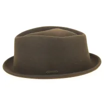 Porkpie Hat Veradale Wool Felt Brown - Stetson Reference: 2516 | Traclet Hat Shop