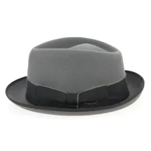 Grey Fur Felt Porkpie Hat - Stetson Reference: 4422 | Traclet Hat Shop