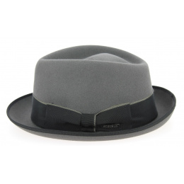 Grey Fur Felt Porkpie Hat - Stetson