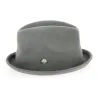 Chapeau Porkpie Spearfish Feutre Laine Gris- Stetson  Reference : 4500 | Chapellerie Traclet