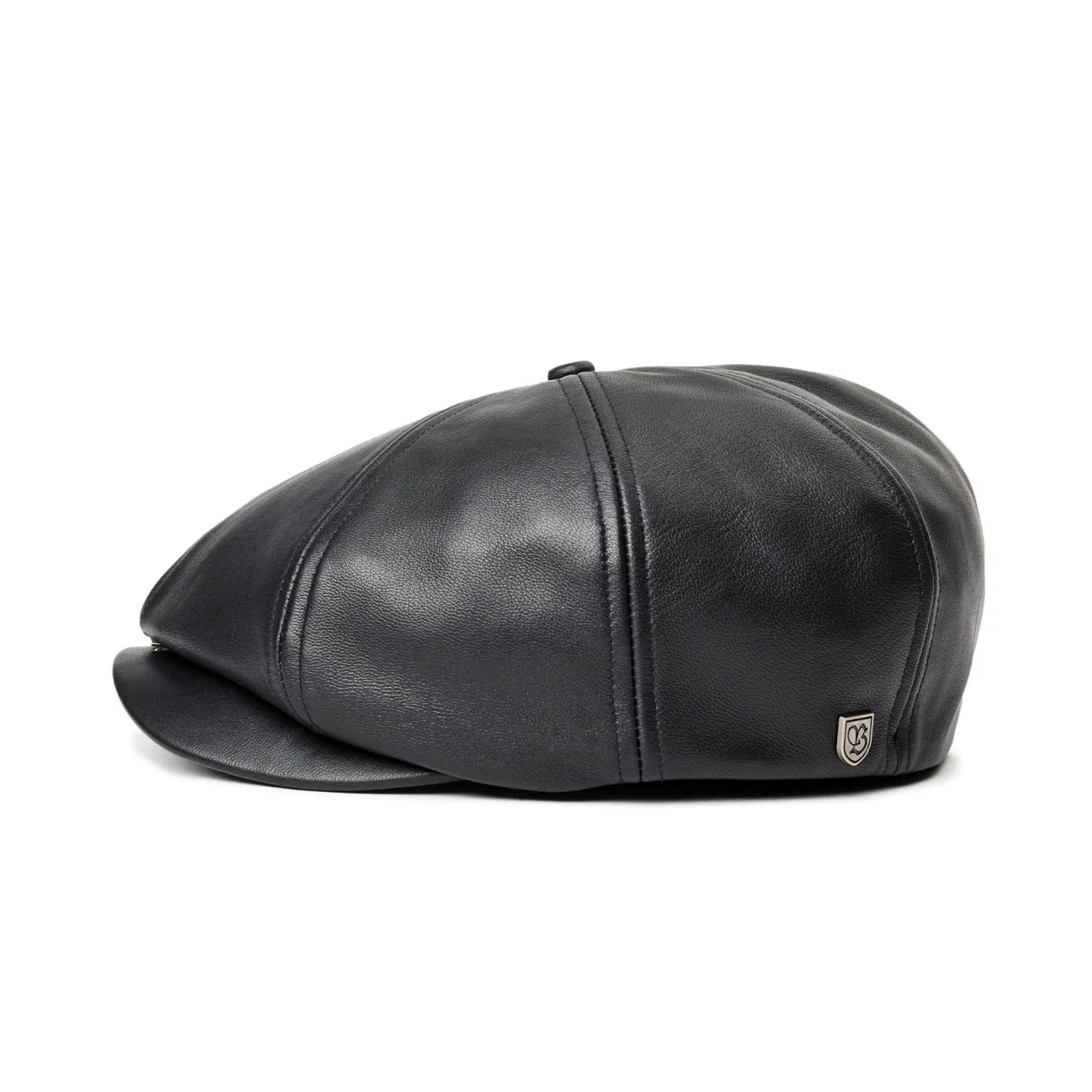 Brood Black Leather Cap - Brixton Reference: 5985 | Traclet Hat Shop