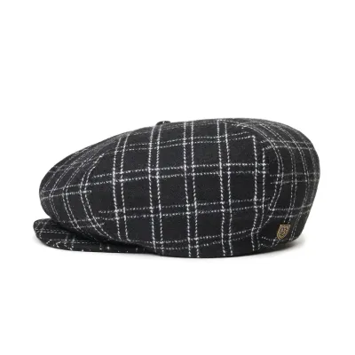 Black & White Ollie Flat Cap - Brixton Reference: 6584 | Traclet Hat Shop