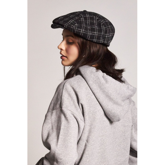 Casquette Plate Ollie Noire & Blanche- Brixton