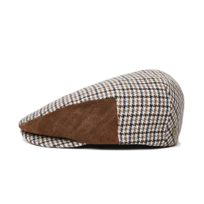 Casquette Plate Hooligan pieds de poule- Brixton Reference : 6011 | Chapellerie Traclet