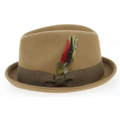 Brixton Bronze Wool Felt Trilby Gain Hat Reference: 9713 | Traclet Hat Shop
