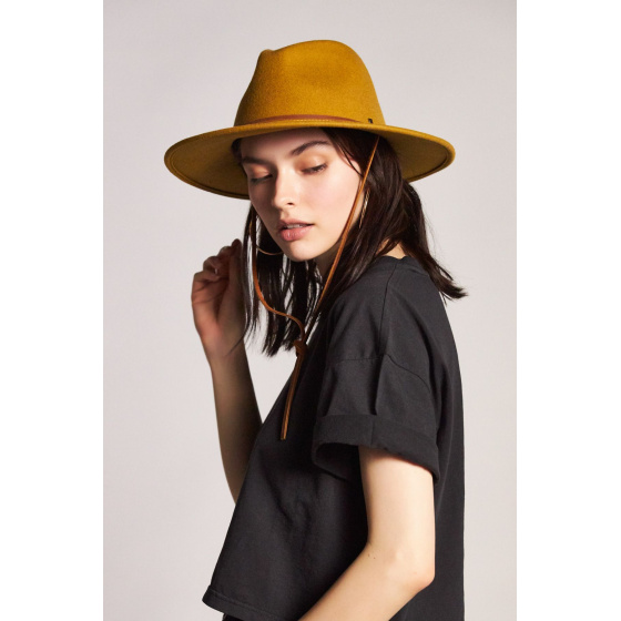 Traveller Field Hat Wool Felt Mustard - Brixton