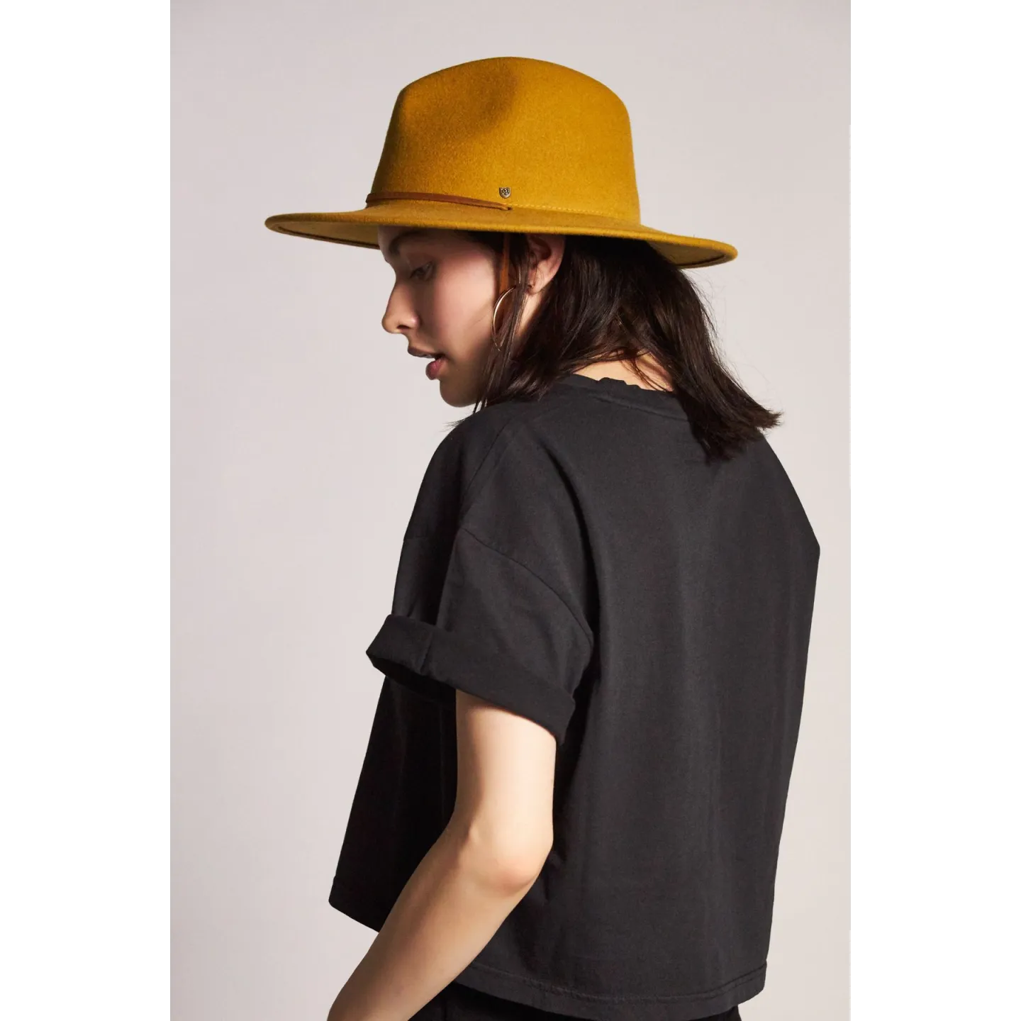 Chapeau Traveller Field Feutre Laine Moutarde- Brixton  Reference : 8193 | Chapellerie Traclet