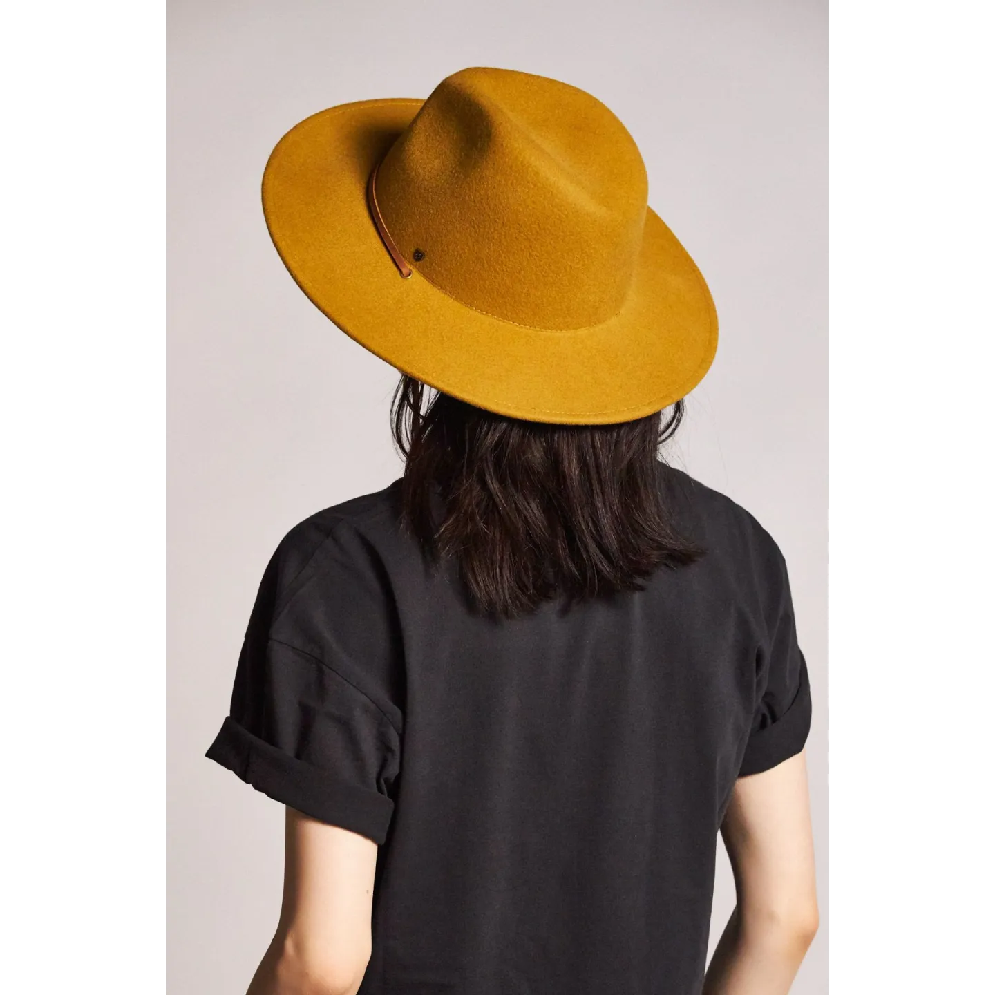 Chapeau Traveller Field Feutre Laine Moutarde- Brixton  Reference : 8193 | Chapellerie Traclet