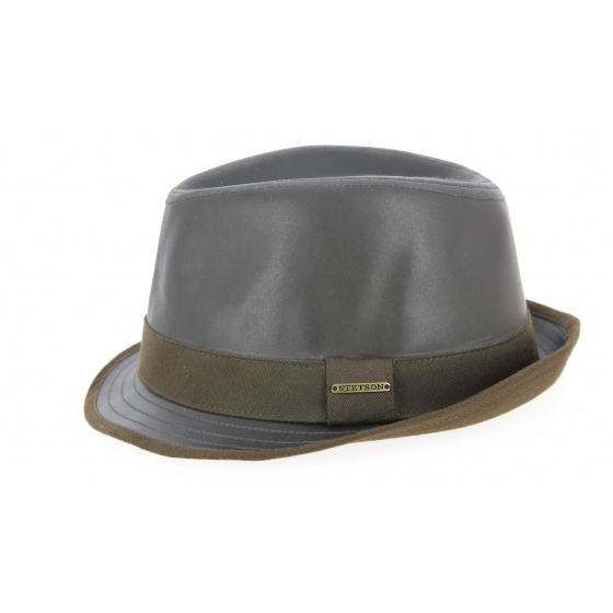 Brown Leather Trilby Hat Citrus - Stetson Brown Leather Trilby Hat Citrus - Stetson