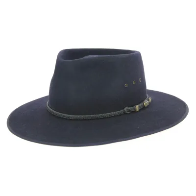Cattleman Hat Navy Felt - Akubra