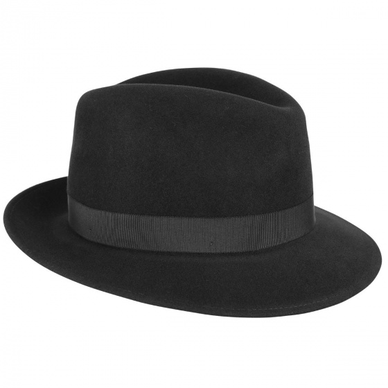 Chapeau Fedora Winters Noir -Bailey