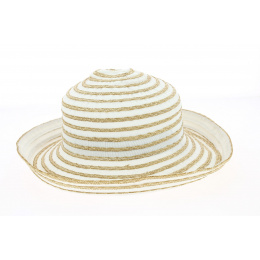 Chapeau Cloche Brigitte Coton Blanc- Traclet