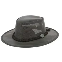 Australian Hat Foldaway Cooler Oiled Brown - Barmah Reference: 6931 | Traclet Hat Shop