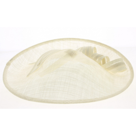 Chapeau de Cérémonie Clémence Ivoire