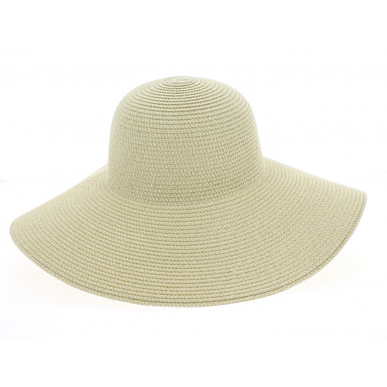Vittoria Natural Paper Straw Wide-Brim Hat - Traclet