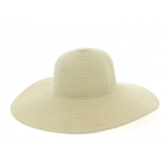 Vittoria Natural Paper Straw Wide-Brim Hat - Traclet Vittoria Natural Paper Straw Wide-Brim Hat - Traclet