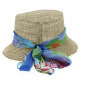 Marols Natural Straw Cloche Hat - Traclet