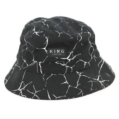 Chapeau Bob Marbré Noir & Blanc- King Apparel Reference : 228 | Chapellerie Traclet