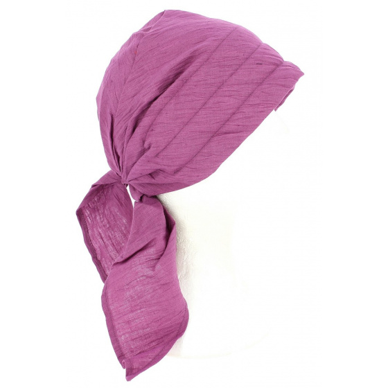 Colored Linen Chemotherapy Turban Hat