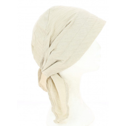 Toque turban lin coloré