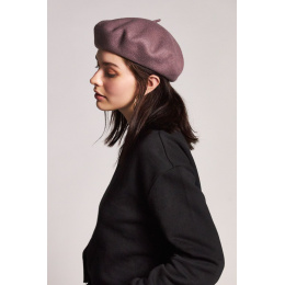 Béret Audrey Laine Mauve- Brixton