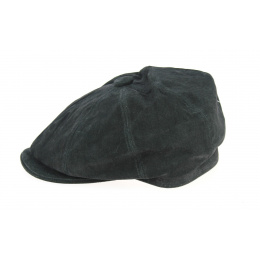 Casquette hatteras Newsboy cuir olive - Aussie Apparel