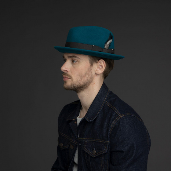 Bailey Tino Bottle Green Trilby Hat