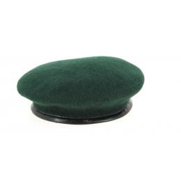 Beret vert fonce commando avec flot special commando