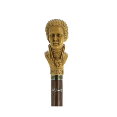 French Mozart Head Walking Stick - Fayet Reference: 1477 | Traclet Hat Shop
