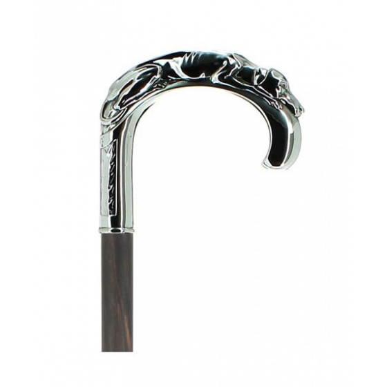 Curved cane with lying dog - Fayet