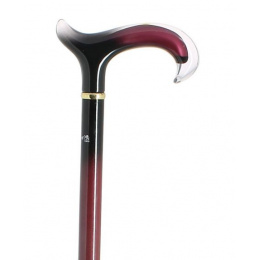Plexiglas burgundy cane crutch - Fayet