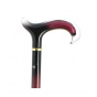 Burgundy plexiglass crutch cane - Fayet