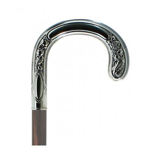 Silver curved cane - Fayet
