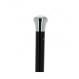 Blowgun cane with silver-plated metal knob - Fayet