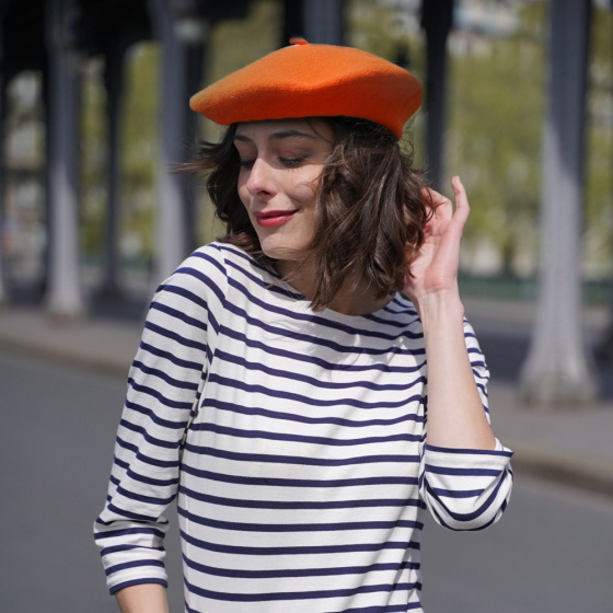 Béret Classique Orange - Le Béret Français Béret Classique Orange - Le Béret Français
