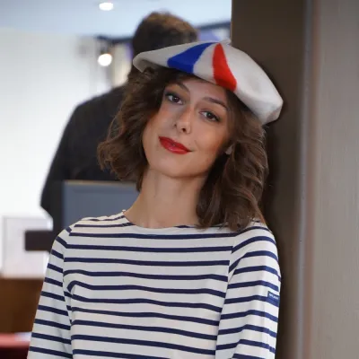 Béret Patriote Blanc Cassé- Le Béret Français