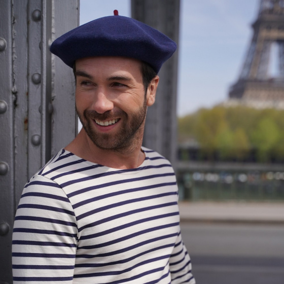 Blue Denim Fashion Beret - Le Béret Français