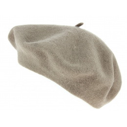 Classic Beige Wool Beret - Traclet