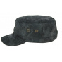 Black Leather Army Cap Rooten - Aussie Apparel