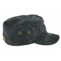 Black Leather Army Cap Rooten - Aussie Apparel