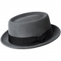 Gray Darron Porkpie Hat - Bailey