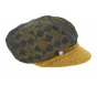 Mustard Wool Diamond Newsboy Cap - Traclet